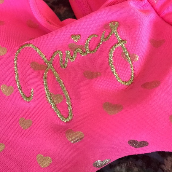 JUICY COUTURE GIRLS 2PC BATHING SUIT SIZE 8/10 - Picture 8 of 8